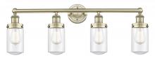 Innovations Lighting 616-4W-AB-G312 - Dover - 4 Light - 32 inch - Antique Brass - Bath Vanity Light