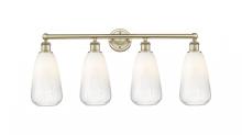 Innovations Lighting 616-4W-AB-G480-6OP - Brookhaven Almond - 4 Light - 33 inch - Antique Brass - Bath Vanity Light