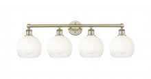 Innovations Lighting 616-4W-AB-G483-8OP - Brookhaven Globe - 4 Light - 35 inch - Antique Brass - Bath Vanity Light