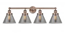 Innovations Lighting 616-4W-AC-G43 - Cone - 4 Light - 35 inch - Antique Copper - Bath Vanity Light
