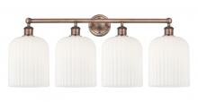 Innovations Lighting 616-4W-AC-G559-8GWH - Bridal Veil - 4 Light - 32 inch - Antique Copper - Bath Vanity Light
