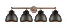 Innovations Lighting 616-4W-AC-M14-BK - Adirondack - 4 Light - 35 inch - Antique Copper - Bath Vanity Light