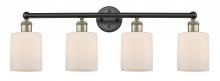 Innovations Lighting 616-4W-BAB-G111 - Cobbleskill - 4 Light - 32 inch - Black Antique Brass - Bath Vanity Light