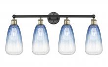 Innovations Lighting 616-4W-BAB-G480-6SB - Brookhaven Almond - 4 Light - 33 inch - Black Antique Brass - Bath Vanity Light