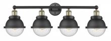 Innovations Lighting 616-4W-BAB-HFS-64-BK - Edison - 4 Light - 34 inch - Black Antique Brass - Bath Vanity Light