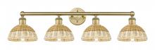 Innovations Lighting 616-4W-BB-NBD2-75-NAT - Bristol Natural II - 4 Light - 35 inch - Brushed Brass - Bath Vanity Light