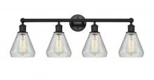 Innovations Lighting 616-4W-BK-G275 - Conesus - 4 Light - 33 inch - Matte Black - Bath Vanity Light