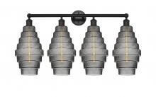 Innovations Lighting 616-4W-BK-G673-8 - Cascade - 4 Light - 35 inch - Matte Black - Bath Vanity Light