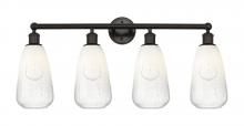 Innovations Lighting 616-4W-OB-G480-6OP - Brookhaven Almond - 4 Light - 33 inch - Oil Rubbed Bronze - Bath Vanity Light