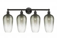 Innovations Lighting 616-4W-OB-G484-7SL - Brookhaven Flute - 4 Light - 34 inch - Oil Rubbed Bronze - Bath Vanity Light