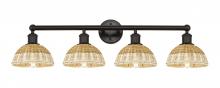 Innovations Lighting 616-4W-OB-NBD2-75-NAT - Bristol Natural II - 4 Light - 35 inch - Oil Rubbed Bronze - Bath Vanity Light