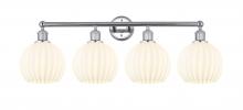 Innovations Lighting 616-4W-PC-G1217-8WV - White Venetian - 4 Light - 35 inch - Polished Chrome - Bath Vanity Light