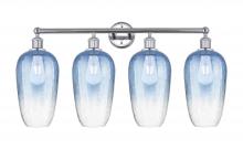 Innovations Lighting 616-4W-PC-G484-7SB - Brookhaven Flute - 4 Light - 34 inch - Polished Chrome - Bath Vanity Light