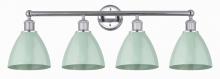 Innovations Lighting 616-4W-PC-MBD-75-SF - Plymouth - 4 Light - 35 inch - Polished Chrome - Bath Vanity Light
