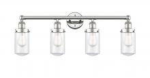 Innovations Lighting 616-4W-PN-G312 - Dover - 4 Light - 32 inch - Polished Nickel - Bath Vanity Light