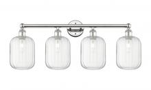 Innovations Lighting 616-4W-PN-G460-7CL - Preston Cylinder - 4 Light - 34 inch - Polished Nickel - Bath Vanity Light