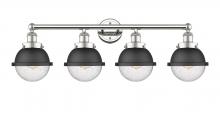 Innovations Lighting 616-4W-PN-HFS-64-BK - Edison - 4 Light - 34 inch - Polished Nickel - Bath Vanity Light
