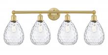 Innovations Lighting 616-4W-SG-G372 - Waverly - 4 Light - 35 inch - Satin Gold - Bath Vanity Light