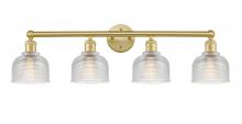 Innovations Lighting 616-4W-SG-G412 - Dayton - 4 Light - 33 inch - Satin Gold - Bath Vanity Light