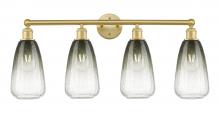 Innovations Lighting 616-4W-SG-G480-6SL - Brookhaven Almond - 4 Light - 33 inch - Satin Gold - Bath Vanity Light
