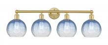 Innovations Lighting 616-4W-SG-G483-8SB - Brookhaven Globe - 4 Light - 35 inch - Satin Gold - Bath Vanity Light