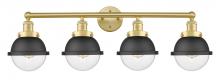 Innovations Lighting 616-4W-SG-HFS-62-BK - Edison - 4 Light - 34 inch - Satin Gold - Bath Vanity Light