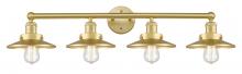 Innovations Lighting 616-4W-SG-M4-SG - Edison - 4 Light - 35 inch - Satin Gold - Bath Vanity Light