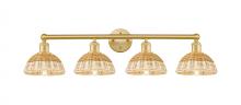 Innovations Lighting 616-4W-SG-NBD2-75-NAT - Bristol Natural II - 4 Light - 35 inch - Satin Gold - Bath Vanity Light