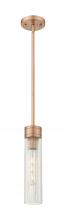 Innovations Lighting 617-1S-AC-G617-11SCL - Boreas - 1 Light - 3 inch - Antique Copper - Stem Hung - Mini Pendant