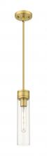 Innovations Lighting 617-1S-BB-G617-11CL - Boreas - 1 Light - 3 inch - Brushed Brass - Stem Hung - Mini Pendant