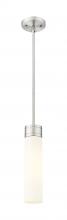 Innovations Lighting 617-1S-SN-G617-11WH - Boreas - 1 Light - 3 inch - Satin Nickel - Stem Hung - Mini Pendant