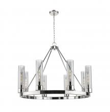 Innovations Lighting 617-8CR-PN-G617-11SM - Boreas - 8 Light - 36 inch - Polished Nickel - Chandelier
