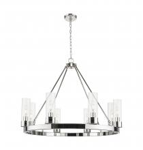 Innovations Lighting 617-8CR-PN-G617-8CL - Boreas - 8 Light - 36 inch - Polished Nickel - Chandelier