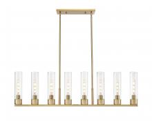Innovations Lighting 617-8I-BB-G617-11SDY - Boreas - 8 Light - 48 inch - Brushed Brass - Linear Pendant
