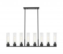 Innovations Lighting 617-8I-BK-G617-11SDY - Boreas - 8 Light - 48 inch - Matte Black - Linear Pendant