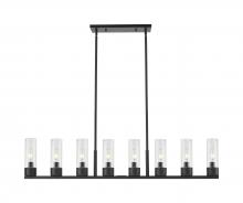 Innovations Lighting 617-8I-BK-G617-8SDY - Boreas - 8 Light - 48 inch - Matte Black - Linear Pendant