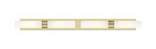 Innovations Lighting 617L-4W-AB-G617-11SWH - Boreas - 4 Light - 51 inch - Antique Brass - Bath Vanity Light