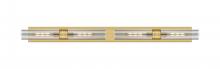 Innovations Lighting 617L-4W-BB-G617-11SM - Boreas - 4 Light - 51 inch - Brushed Brass - Bath Vanity Light