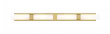 Innovations Lighting 617L-4W-BB-G617-11WH - Boreas - 4 Light - 51 inch - Brushed Brass - Bath Vanity Light
