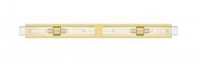 Innovations Lighting 617L-4W-SG-G617-11CL - Boreas - 4 Light - 51 inch - Satin Gold - Bath Vanity Light