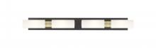 Innovations Lighting 617S-4W-BAB-G617-8WH - Boreas - 4 Light - 39 inch - Black Antique Brass - Bath Vanity Light