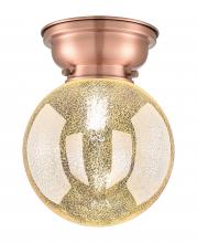 Innovations Lighting 623-1F-AC-G208-8 - Beacon - 1 Light - 8 inch - Antique Copper - Flush Mount