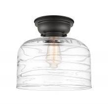 Innovations Lighting 623-1F-BK-G713-L - Bell - 1 Light - 12 inch - Matte Black - Flush Mount