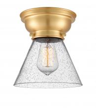 Innovations Lighting 623-1F-SG-G44 - Cone - 1 Light - 8 inch - Satin Gold - Flush Mount