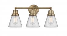 Innovations Lighting 623-3W-BB-G64 - Cone - 3 Light - 22 inch - Brushed Brass - Bath Vanity Light