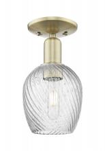 Innovations Lighting 716-1C-AB-G292 - Salina - 1 Light - 6 inch - Antique Brass - Semi-Flush Mount