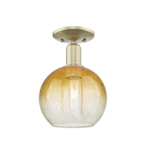 Innovations Lighting 716-1C-AB-G483-8AM - Brookhaven Globe - 1 Light - 6 inch - Antique Brass - Semi-Flush Mount