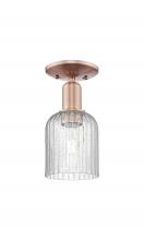 Innovations Lighting 716-1C-AC-G559-5SDY - Bridal Veil - 1 Light - 6 inch - Antique Copper - Semi-Flush Mount