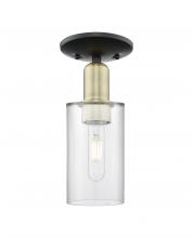 Innovations Lighting 716-1C-BAB-G802 - Clymer - 1 Light - 4 inch - Black Antique Brass - Semi-Flush Mount