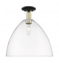 Innovations Lighting 716-1C-BAB-GBD-162 - Bristol - 1 Light - 16 inch - Black Antique Brass - Semi-Flush Mount